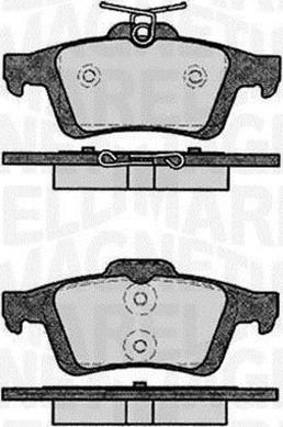 Magneti Marelli 363916060796 - Brake Pad Set, disc brake autospares.lv