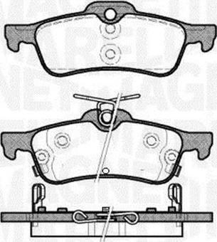 Magneti Marelli 363916060798 - Brake Pad Set, disc brake autospares.lv