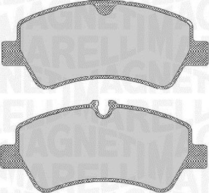 Magneti Marelli 363916060740 - Brake Pad Set, disc brake autospares.lv