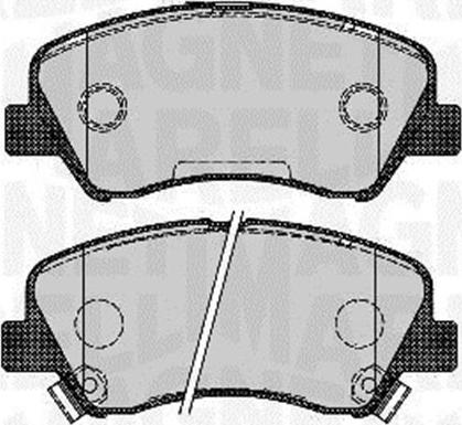 Magneti Marelli 363916060766 - Brake Pad Set, disc brake autospares.lv