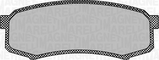 Magneti Marelli 363916060705 - Brake Pad Set, disc brake autospares.lv