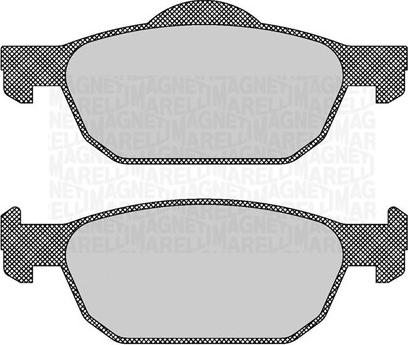 Magneti Marelli 363916060706 - Brake Pad Set, disc brake autospares.lv