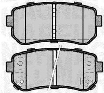 Magneti Marelli 363916060701 - Brake Pad Set, disc brake autospares.lv