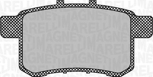 Magneti Marelli 363916060703 - Brake Pad Set, disc brake autospares.lv