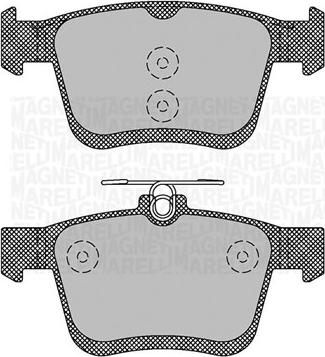 Magneti Marelli 363916060714 - Brake Pad Set, disc brake autospares.lv