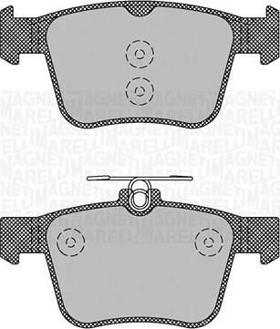 Magneti Marelli 363916060713 - Brake Pad Set, disc brake autospares.lv