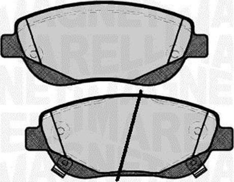 Magneti Marelli 363916060781 - Brake Pad Set, disc brake autospares.lv