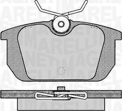 Magneti Marelli 363916060783 - Brake Pad Set, disc brake autospares.lv