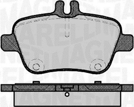 Magneti Marelli 363916060736 - Brake Pad Set, disc brake autospares.lv