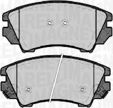 Magneti Marelli 363916060724 - Brake Pad Set, disc brake autospares.lv