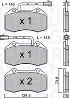 Magneti Marelli 363916061157 - Brake Pad Set, disc brake autospares.lv