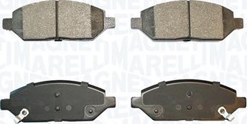 Magneti Marelli 363916061107 - Brake Pad Set, disc brake autospares.lv