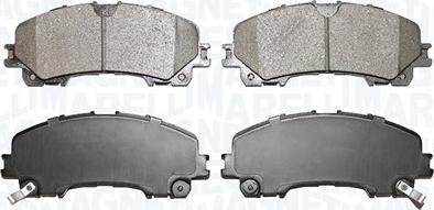 Magneti Marelli 363916061116 - Brake Pad Set, disc brake autospares.lv