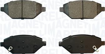 Magneti Marelli 363916061113 - Brake Pad Set, disc brake autospares.lv