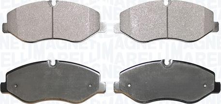 Magneti Marelli 363916061281 - Brake Pad Set, disc brake autospares.lv