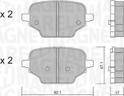 Magneti Marelli 363916061220 - Brake Pad Set, disc brake autospares.lv