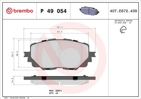 Magneti Marelli 363700449054 - Brake Pad Set, disc brake autospares.lv