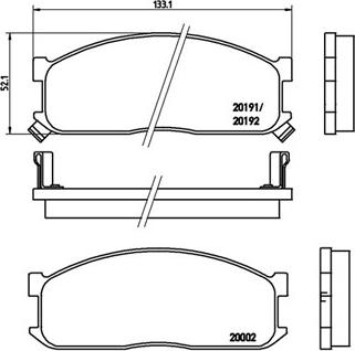 DOYEN GDB0983 - Brake Pad Set, disc brake autospares.lv