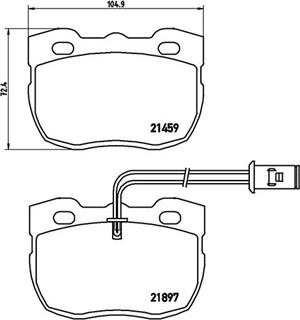 BENDIX 571442B - Brake Pad Set, disc brake autospares.lv