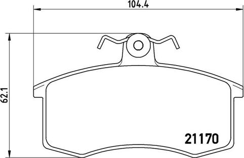 Magneti Marelli 363700441003 - Brake Pad Set, disc brake autospares.lv