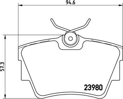 Magneti Marelli 363700459041 - Brake Pad Set, disc brake autospares.lv