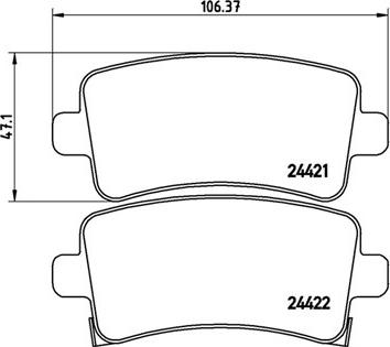 Magneti Marelli 363700459059 - Brake Pad Set, disc brake autospares.lv