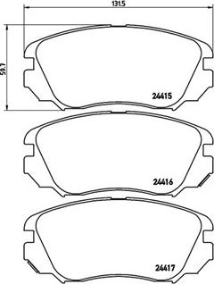 Magneti Marelli 363700459054 - Brake Pad Set, disc brake autospares.lv