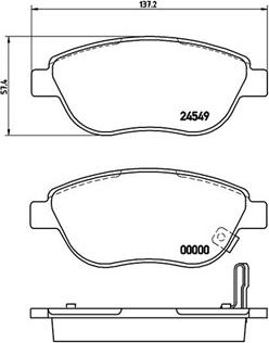 Magneti Marelli 363700459052 - Brake Pad Set, disc brake autospares.lv