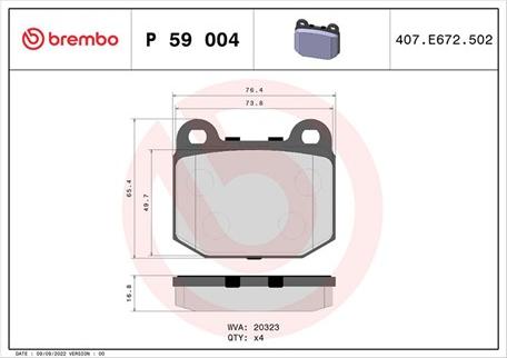 Magneti Marelli 363700459004 - Brake Pad Set, disc brake autospares.lv