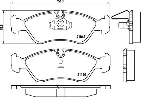 Magneti Marelli 363700459017 - Brake Pad Set, disc brake autospares.lv