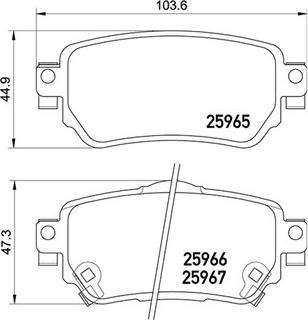 Magneti Marelli 363700456098 - Brake Pad Set, disc brake autospares.lv