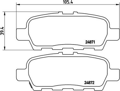 Magneti Marelli 363700456068 - Brake Pad Set, disc brake autospares.lv