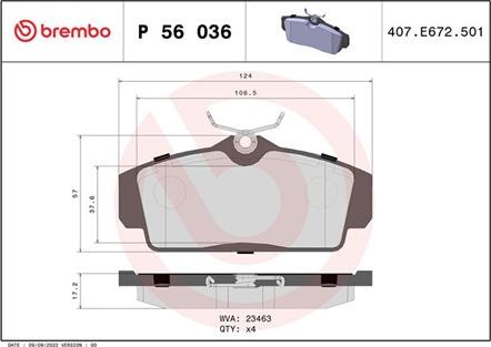 Magneti Marelli 363700456036 - Brake Pad Set, disc brake autospares.lv