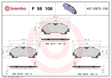 Magneti Marelli 363700456106 - Brake Pad Set, disc brake autospares.lv