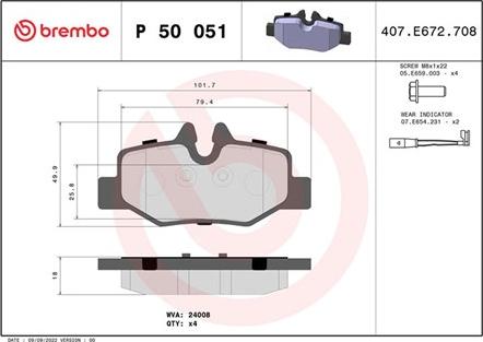 Magneti Marelli 363700450051 - Brake Pad Set, disc brake autospares.lv