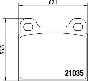 Euro Car Parts 10166002 - Brake Pad Set, disc brake autospares.lv