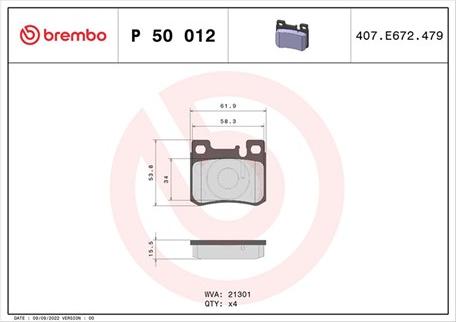 Magneti Marelli 363700450012 - Brake Pad Set, disc brake autospares.lv