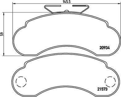 Magneti Marelli 363700450021 - Brake Pad Set, disc brake autospares.lv