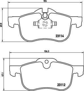 Magneti Marelli 363700452017 - Brake Pad Set, disc brake autospares.lv