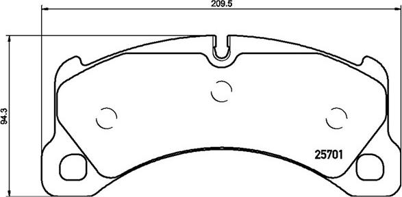 Magneti Marelli 363700465033 - Brake Pad Set, disc brake autospares.lv