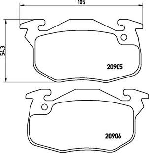 Magneti Marelli 363700461097 - Brake Pad Set, disc brake autospares.lv