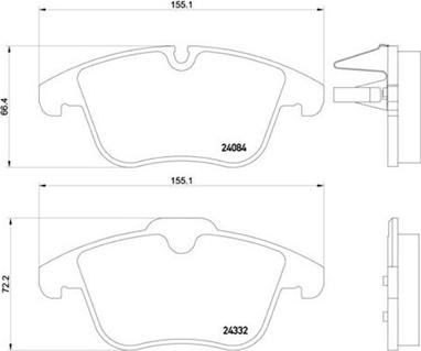 Magneti Marelli 363700461106 - Brake Pad Set, disc brake autospares.lv