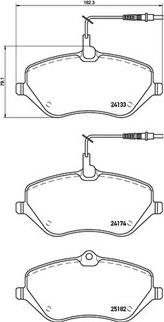 Magneti Marelli 363700461119 - Brake Pad Set, disc brake autospares.lv