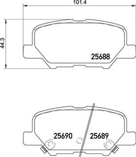 Magneti Marelli 363700461111 - Brake Pad Set, disc brake autospares.lv