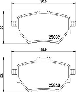 GMC 2583901 - Brake Pad Set, disc brake autospares.lv