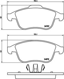 Magneti Marelli 363700468045 - Brake Pad Set, disc brake autospares.lv