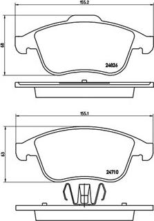 Magneti Marelli 363700468047 - Brake Pad Set, disc brake autospares.lv