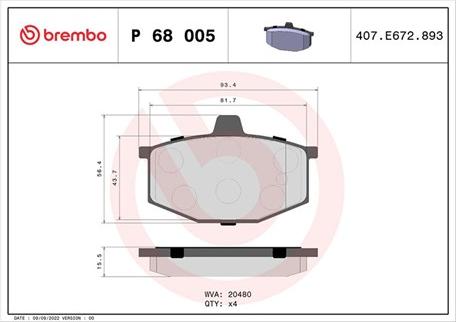 Magneti Marelli 363700468005 - Brake Pad Set, disc brake autospares.lv