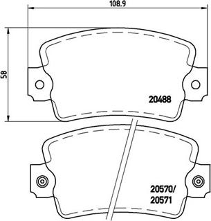 Magneti Marelli 363700468007 - Brake Pad Set, disc brake autospares.lv