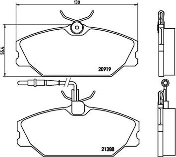 Magneti Marelli 363700468014 - Brake Pad Set, disc brake autospares.lv